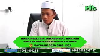Baba rusli jamauddin al-banjari🌻tasawwuf🌻penawar bagi hati (pengertian zuhud)