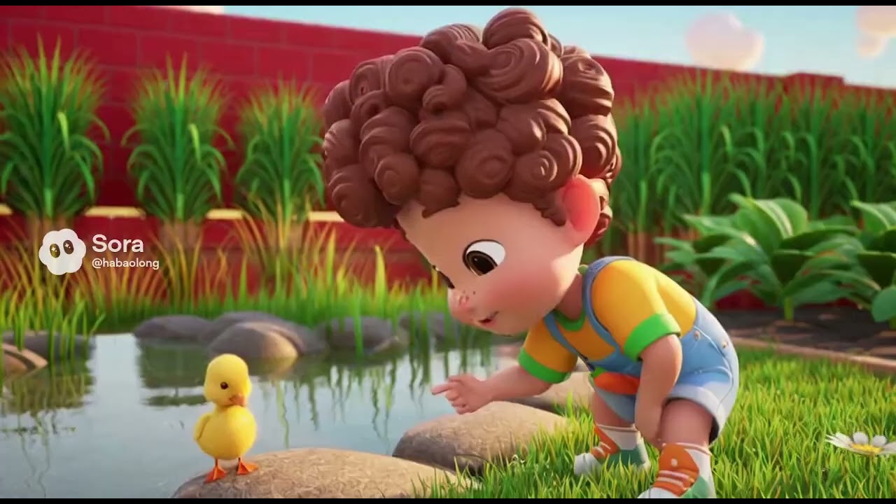 He Found a Tiny Duck… Then This Kitten Showed Up 