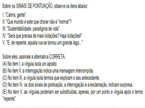28 EXERCICIOS DE PONTUAÇÃO