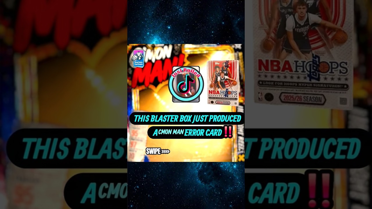 (2025) 🆕 Topps NBA Hoops Release - Produces Rookie Error Card 🤯 #nba #toppsbasketball #trending