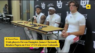 Utah football: Devon Dampier, James Chenault, Braden Pegan postgame presser vs. Colorado