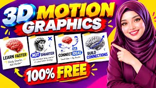 How to Create Viral 3D Motion Graphics Videos with AI for FREE! 🔥 | Beginner Tutorial