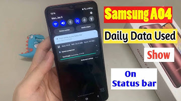 Samsung Galaxy A04 Enable Daily Data Used | Samsung A04 Enable Data Usage Notification Bar