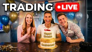 I Invited My Most Loyal Viewer to Trade Live With Me (1 Year Anniversary) GIVEAWAY