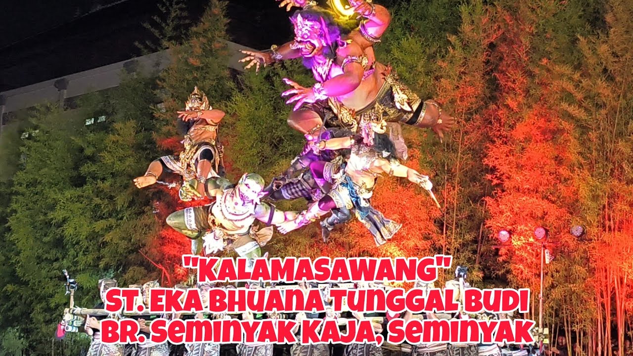 KALAMASAWANG, Penampilan Keren Ogoh-Ogoh Br. Seminyak Kaja, Seminyak