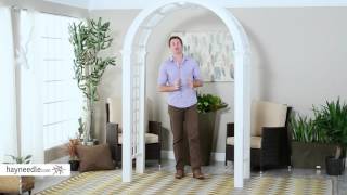 New England Arbors Nantucket Deluxe Vinyl Arbor - Product Review Video