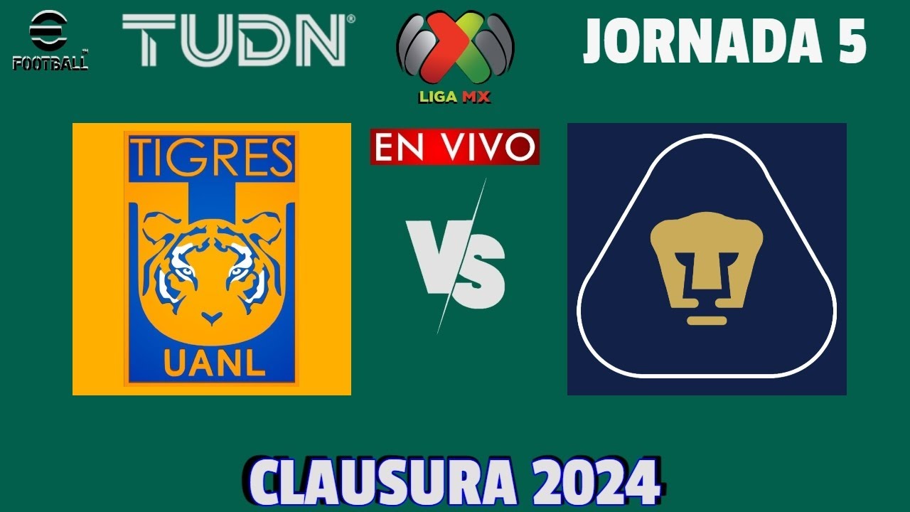 Tigres vs Pumas EN VIVO | Jornada 5 Liga MX Clausura 2024 - YouTube