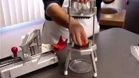 Dice Witch Model 910A Dicer Demo - Slicing Tomatoes