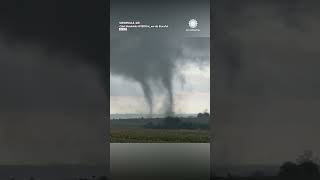 Multivortex Tornado Amazes Storm Chaser