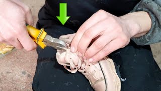 👉ANYONE CAN DO IT.🔥 How to replace a shoe latch. Repairing shoes at home