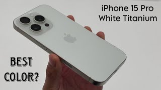 iPhone 15 Pro White Titanium color hands on!