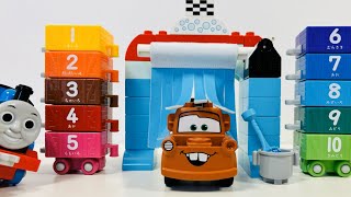 Learn Numbers 1 - 10 Mater & Thomas The Tank Engines Counting Carriage Hunt Kids Videos For Kids