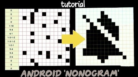NONOGRAM.A tutorial to play the secret nonogram game in Android version 10 device