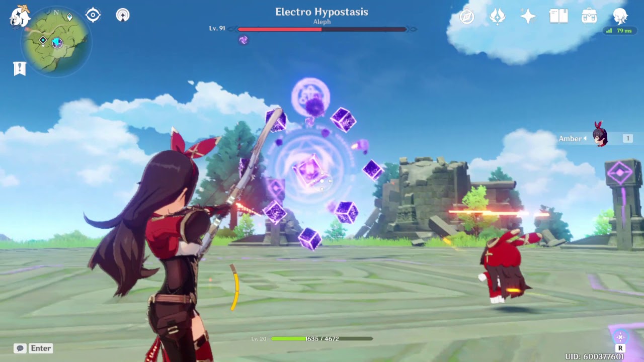 Level 20 Amber vs Electro Hypostasis - YouTube