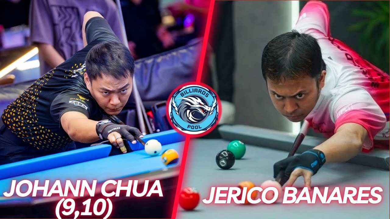 FULL MACTH | JOHANN CHUA (9,10) VS JERICO BANARES | BILLIARDS RACE 18