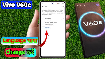 how to change language in vivo v60e | vivo v60e language setting 