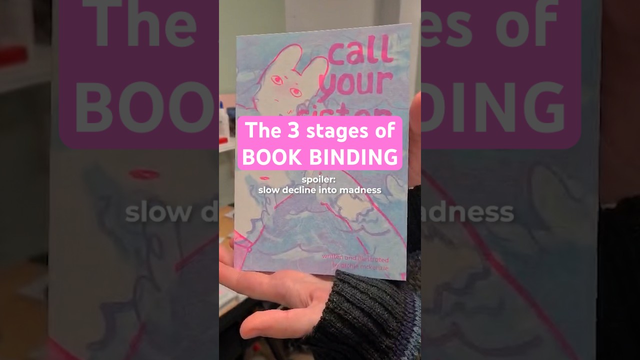 The last is where things get WEIRD 😅 #ukartist #bookbinding #comicart #comicartists #risograph