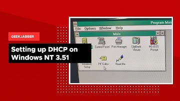 Windows NT 3 51 as a DHCP Server
