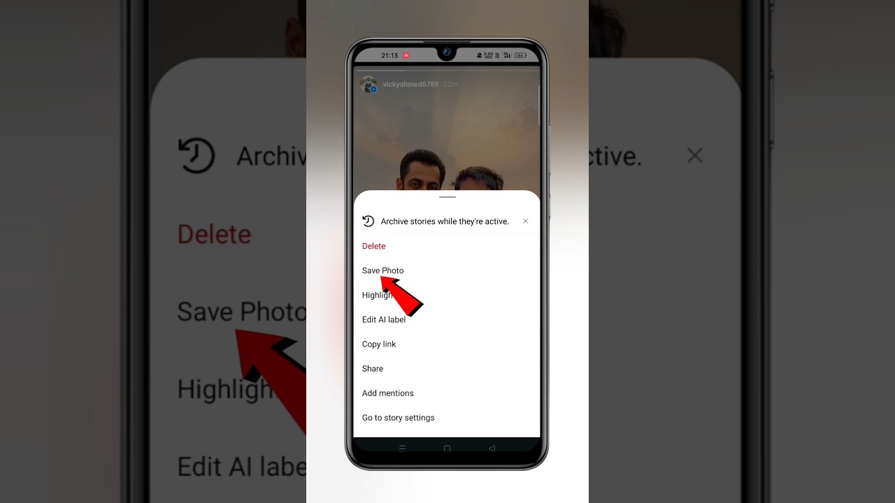 Instagram story gallery Mein Kaise save Karen | how to save Instagram story on gallery #techfrack