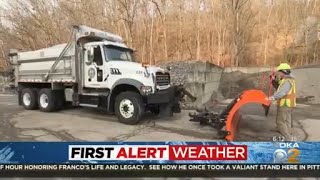 Crews preparing for winter weather ahead of holiday