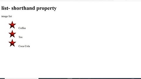 Css list items shorthand property lesson:16(part-6)