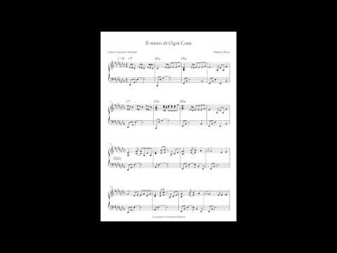 il senso di ogni cosa (Spartito pianoforte) - Fabrizio Moro