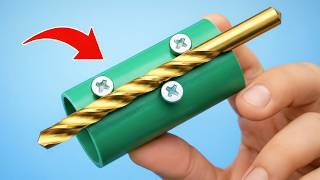 Never Buy New Drill Bits Again! Reuse a PVC Pipe to Sharpen Drill Bits Quickly and Accurately