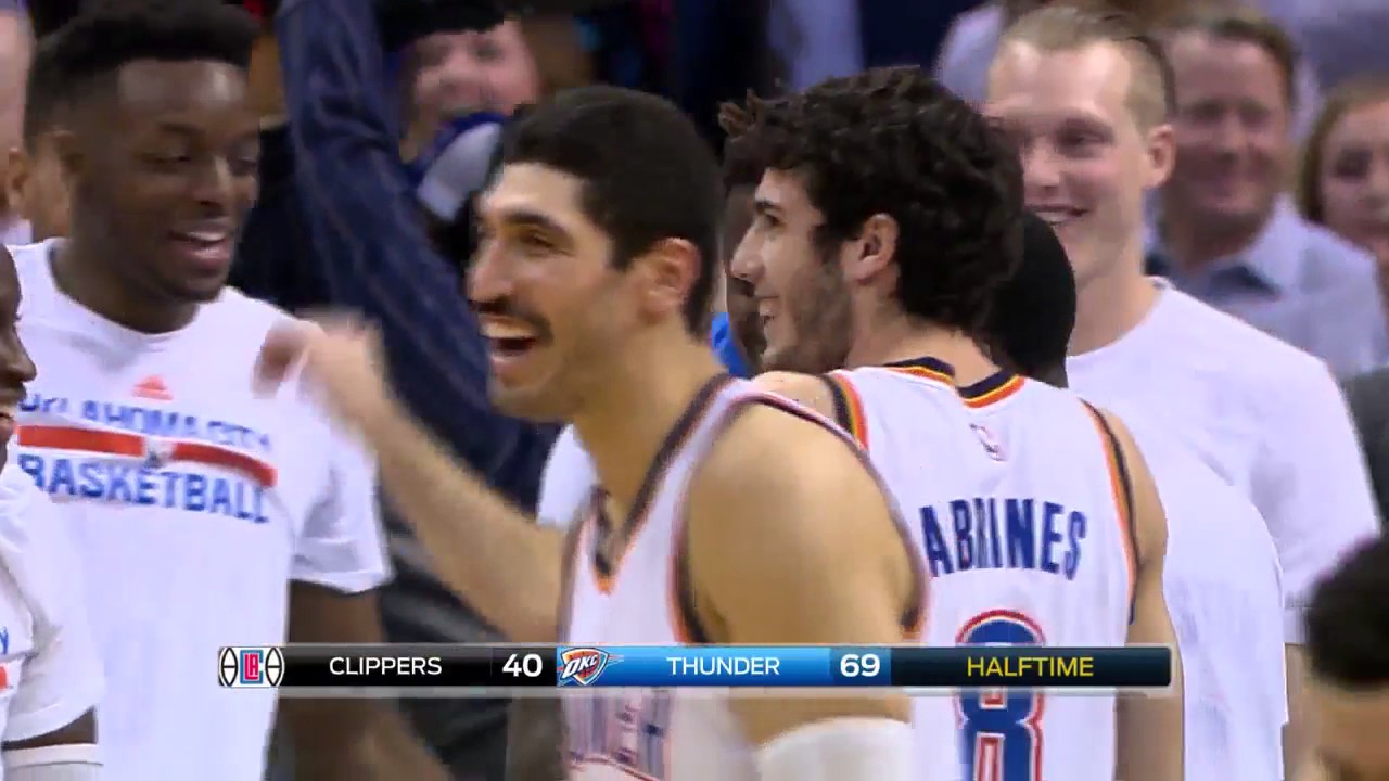 Alex Abrines vs Los Angeles Clippers 31.12.2016 (12Pts)