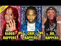 BLOOD RAPPERS VS CRIP RAPPERS VS BLACK DISCIPLE RAPPERS 2021