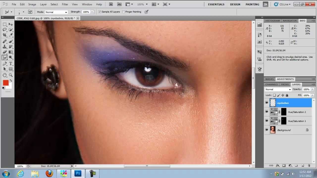 How to add lipstick in photoshop