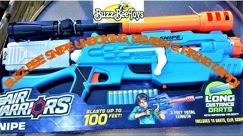 Buzz Bee Snipe Unboxing, Review, and Firing Demo