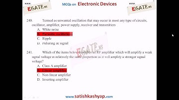 MCQs on Electronic Devices - 3 (Q.No: 201 - 300)