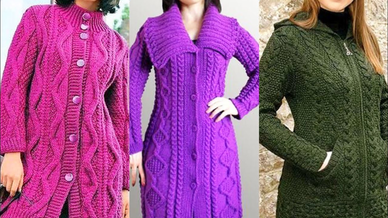 Latest top stylish Hand-knitted crochet Jacket designs//Most beautiful ...