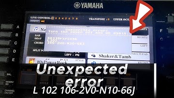 YAMAHA PSR-S770 | UNEXPECTED ERROR | SOLVED