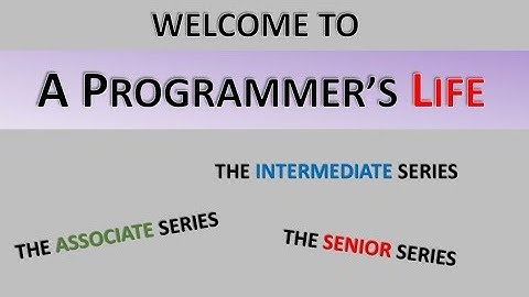 Welcome to A Programmers Life!