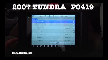 Toyota Tundra code P0419 Secondary Air Injection System Relay B Circuit