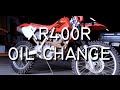 Honda XR400R Oil Change with Frame Screen