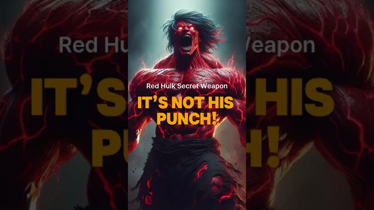 Red Hulk's Secret Weapon And It's Not His Punch! 