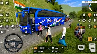 🚍 Bus simulator indonesia | new blue bus 🇮🇳 india To nepal passenger screenshot 5