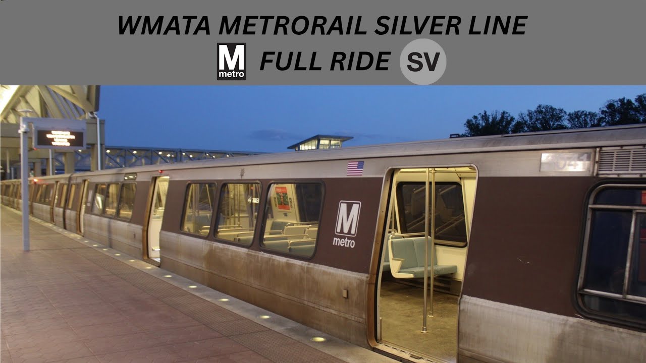 WMATA Metrorail: Silver Line ⚪️(SV) ⚪️to New Carrollton FULL RIDE