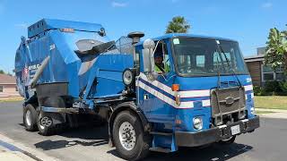 Republic Services Repainted CNG Autocar ACX Heil Rapid Rail Garbage Truck 2814 on Trash