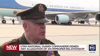 Head of Utah National Guard, on paid leave, denies having improper relationship
