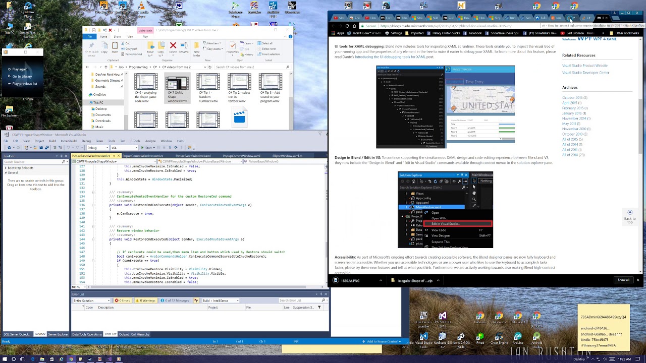 C# 8 XAML Shape windows pt 2 - YouTube