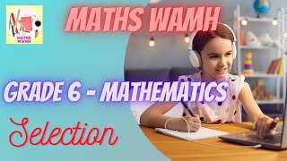 Education Maths Grade 6 Selection English Medium Education Wamh