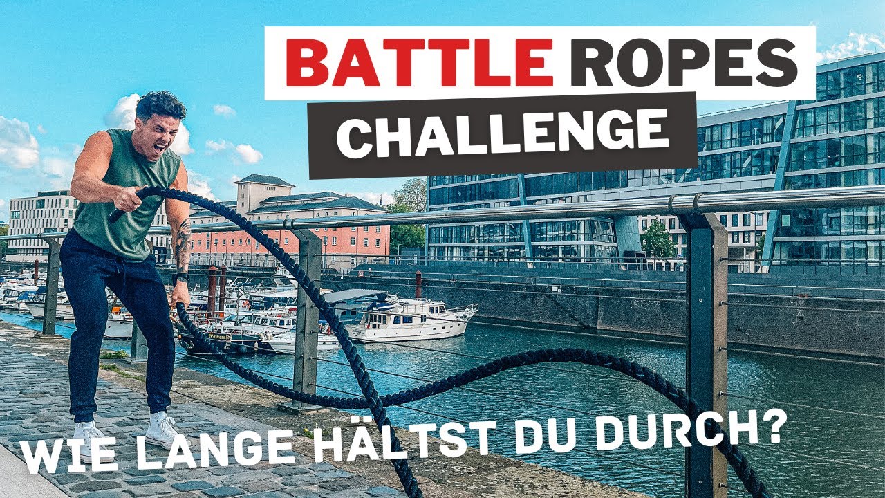 Battle Ropes Challenge - Wie lange hΓ€ltst du durch? | LUCADEBARRY - YouTube
