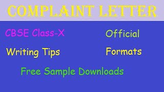 How to Write a Complaint Letter - Format & Sample Download