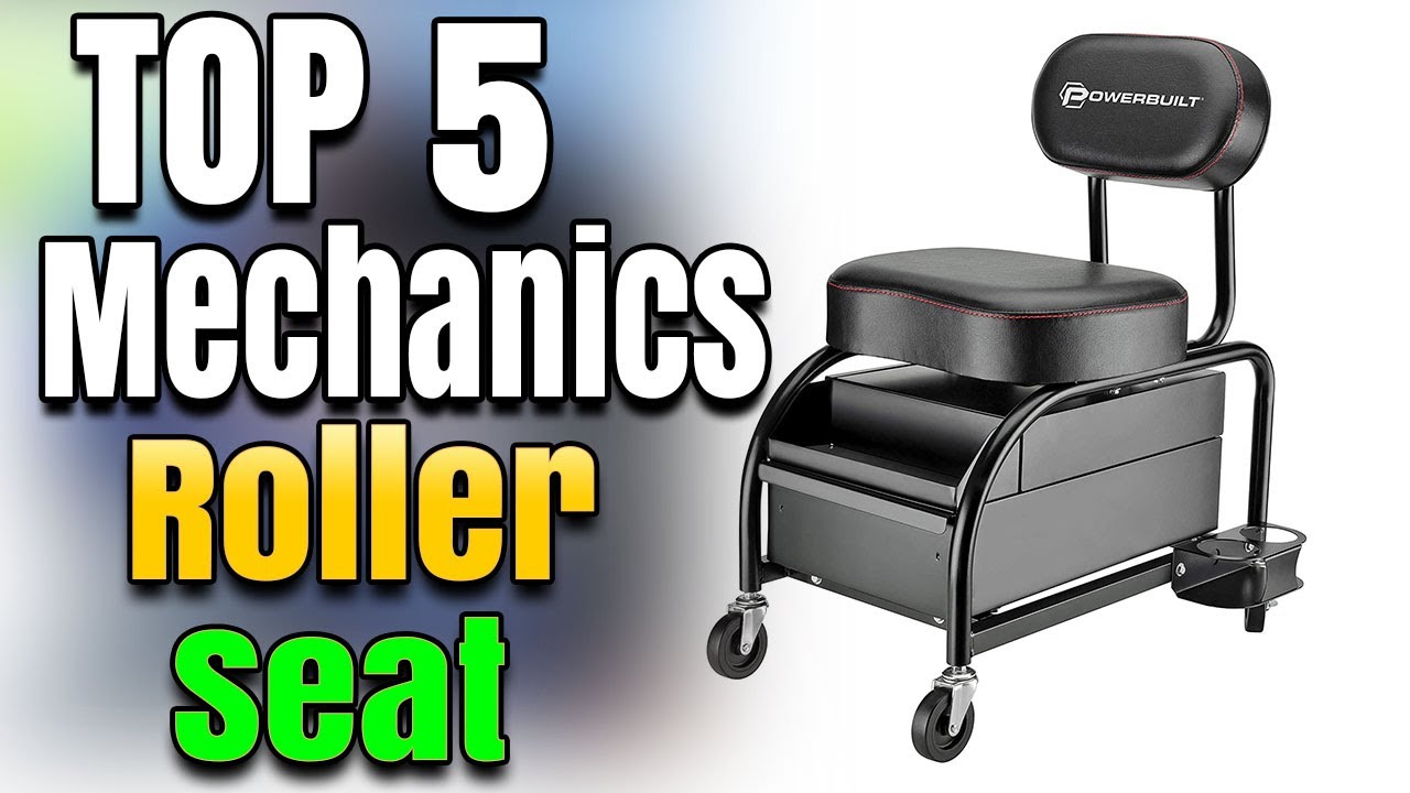 Best Mechanics Roller Seat With Backrest | Heavy Duty Garage Stool