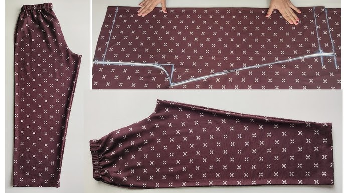 Step by Step Pant Trouser Cutting and stitching  Very Easy Pant Trouser  Cutting and stitching 