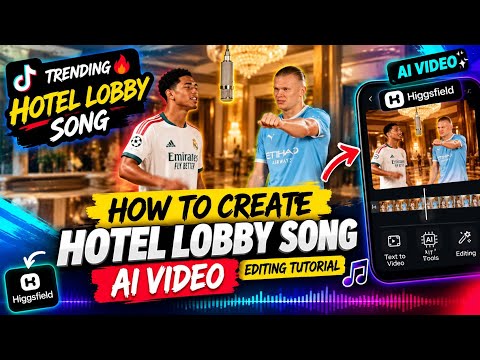 Trending Hotel Lobby Song AI Video Editing Tutorial | Quavo & Takeoff Song Hotel Lobby AI Video Edit
