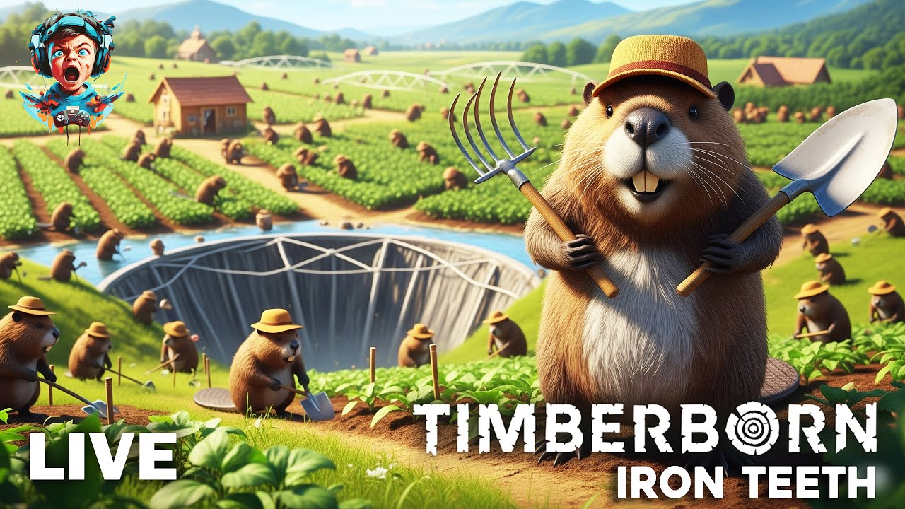 LIVE: IRON TEETH Timberborn அணில் நகரம் 